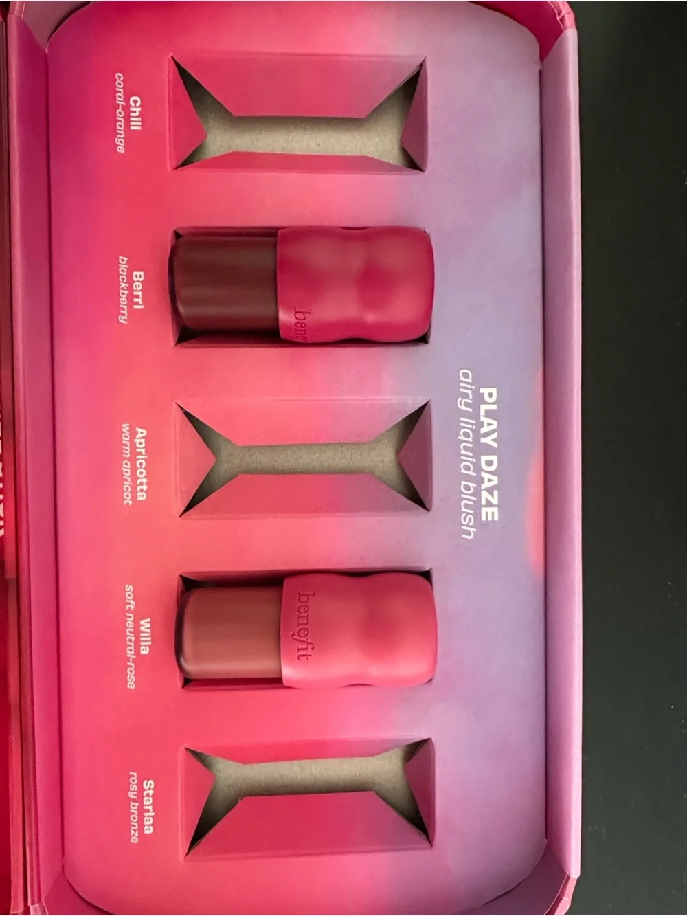 Benefit Juice Stick Dewy Gel-Cream Blushes + Play Daze Airy Liquid Blushes